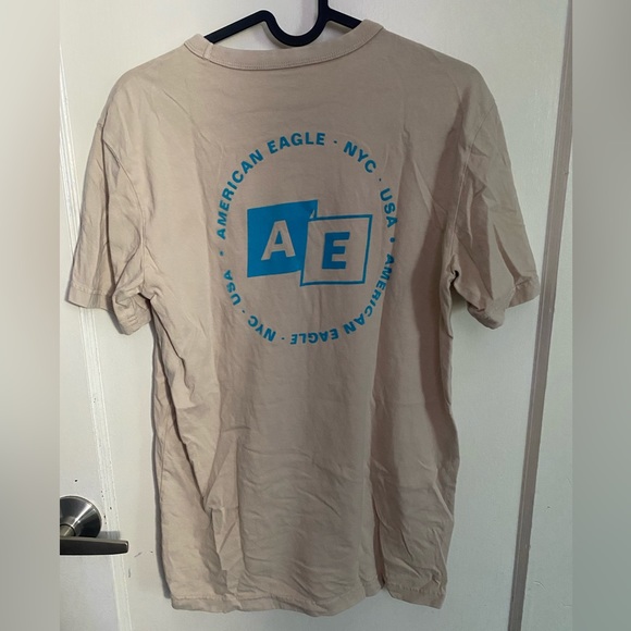 American Eagle Beige T Shirt - Picture 2 of 3